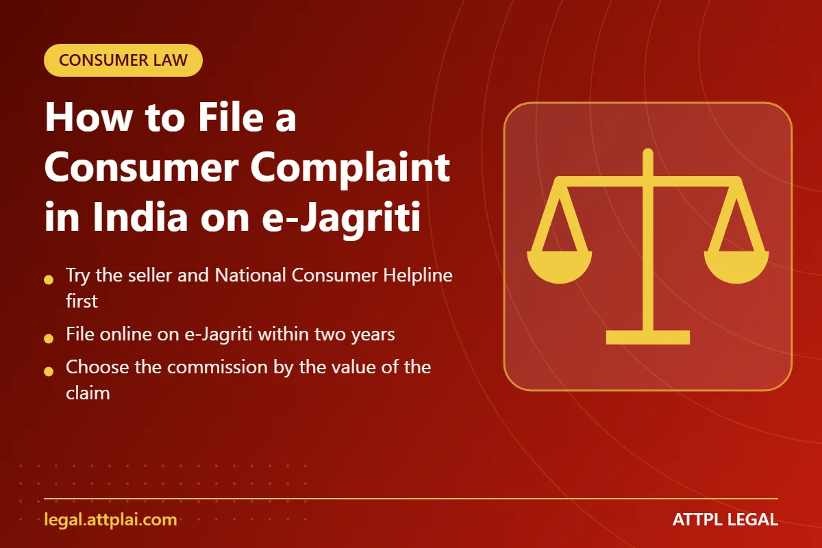 How to File a Consumer Complaint in India on e-Jagriti - key points