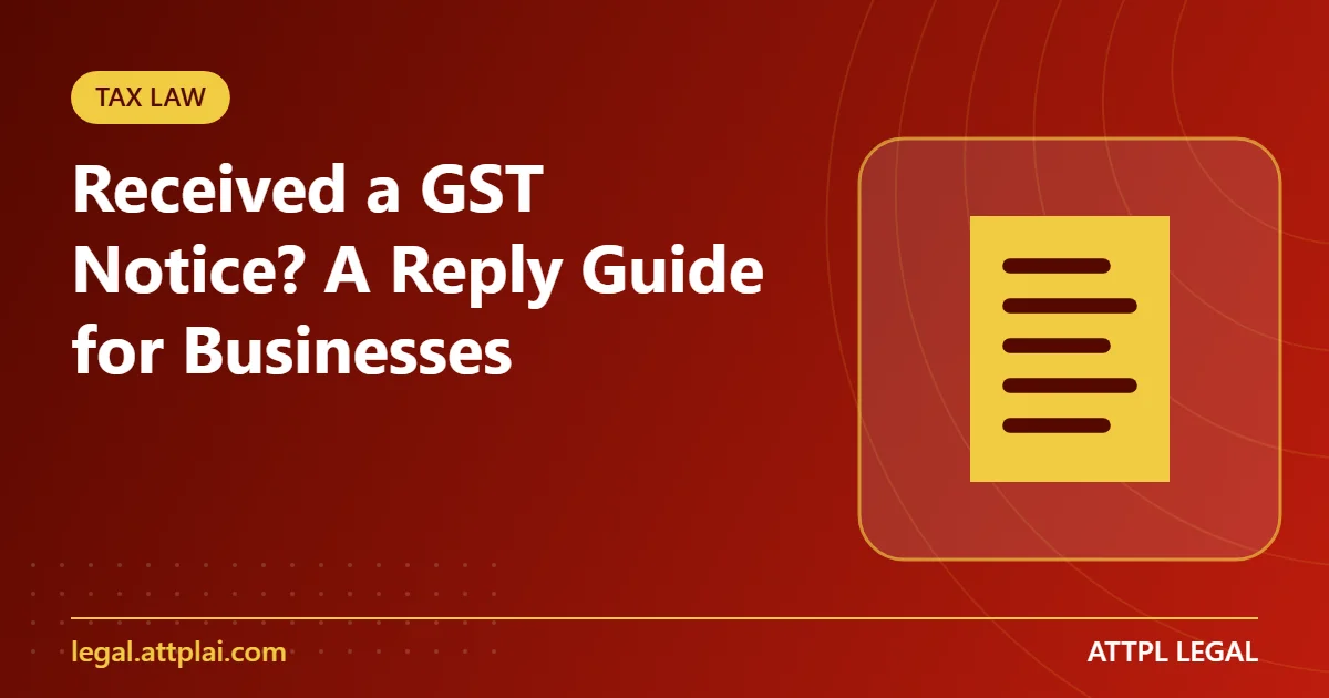 Received a GST Notice? A Reply Guide for Businesses
