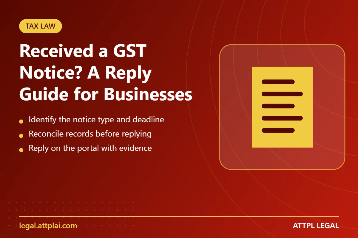 Received a GST Notice? A Reply Guide for Businesses - key points