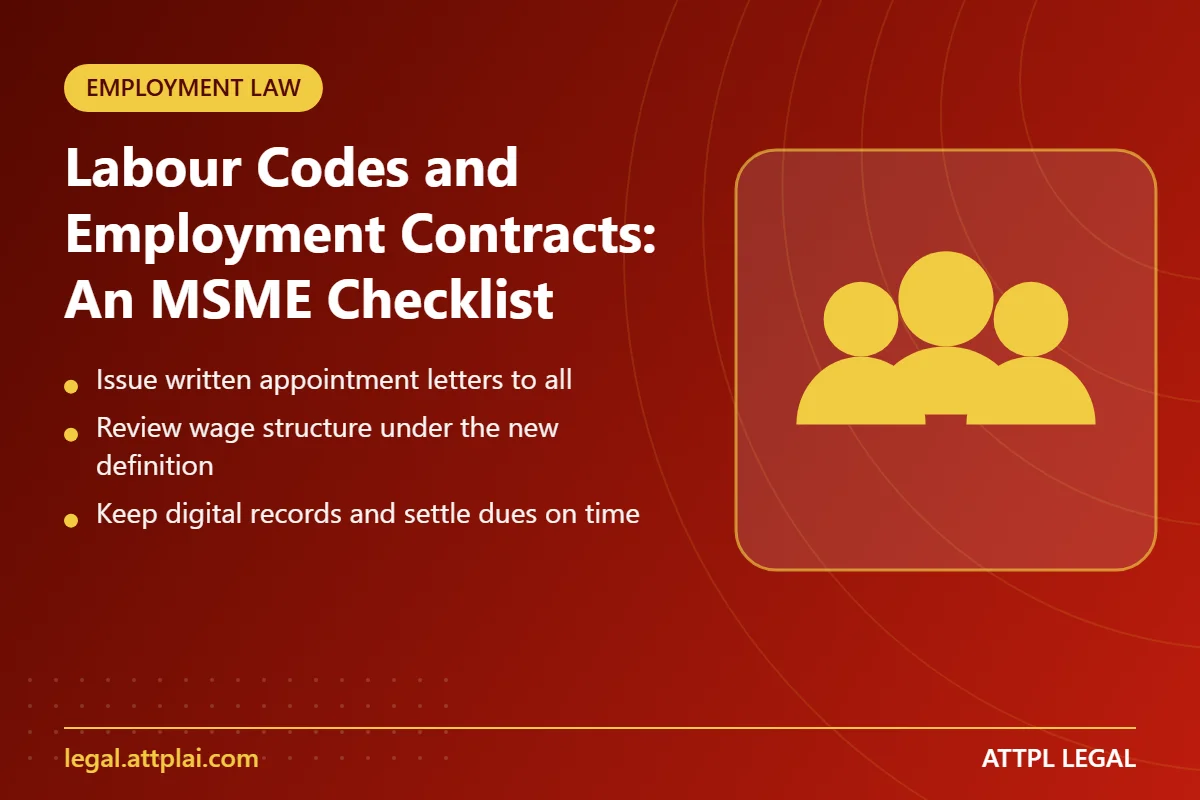 Labour Codes and Employment Contracts: An MSME Checklist - key points
